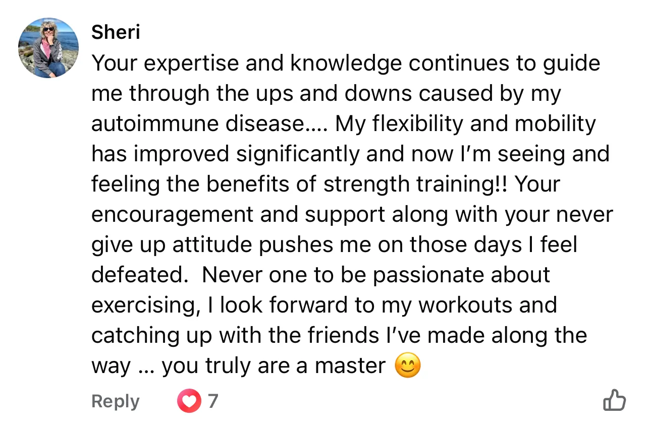 Screenshot of Sheri's original Facebook review